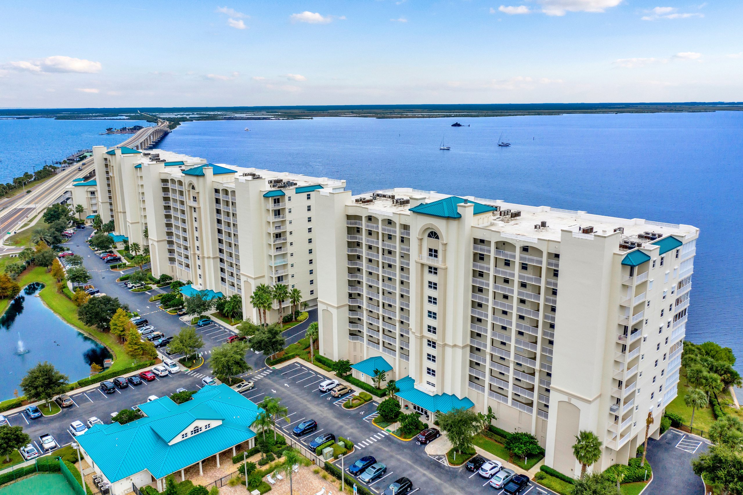Harbor Pointe Aerial with Indian River background